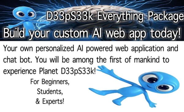 Custom AI Chat Web Application | D33pS33k Everything Package for Beginners with Domain - Image 4